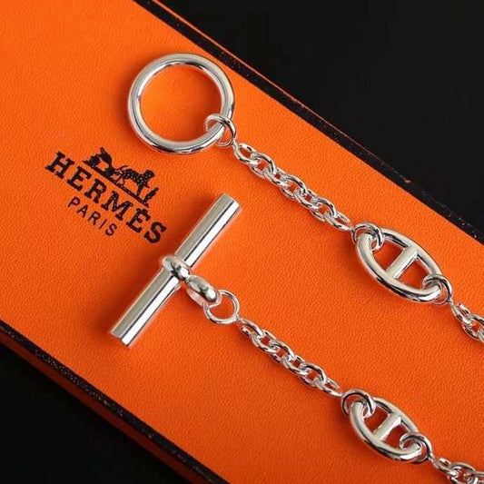 Hermes  Farandole Pig Nose Long Necklace JWLH0040