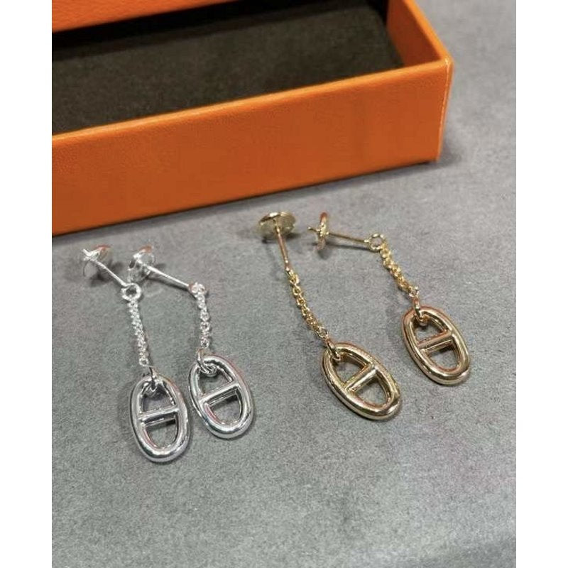 Hermes  Farandole Pig Nose Earrings JWLH0018