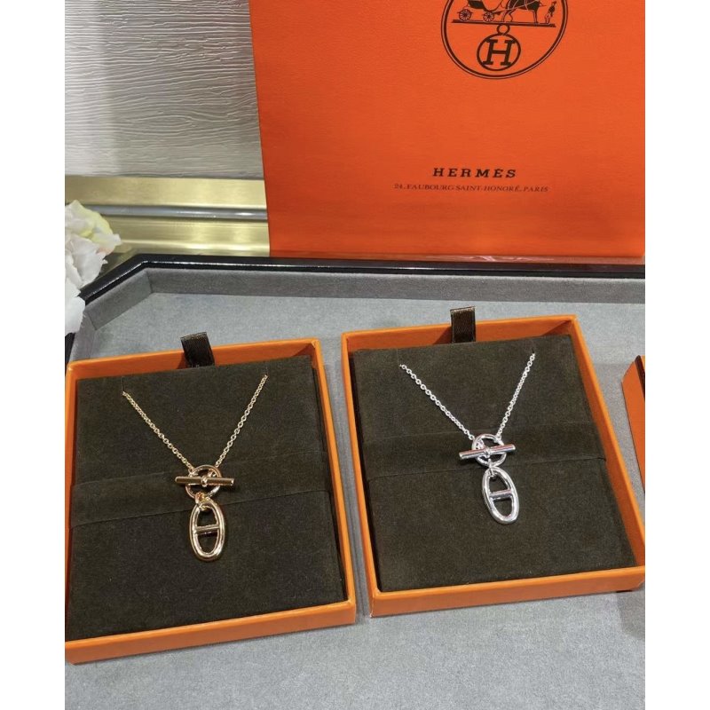 Hermes  Farandole Pig Nose Necklace JWLH0053