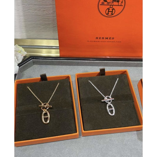Hermes  Farandole Pig Nose Necklace JWLH0053