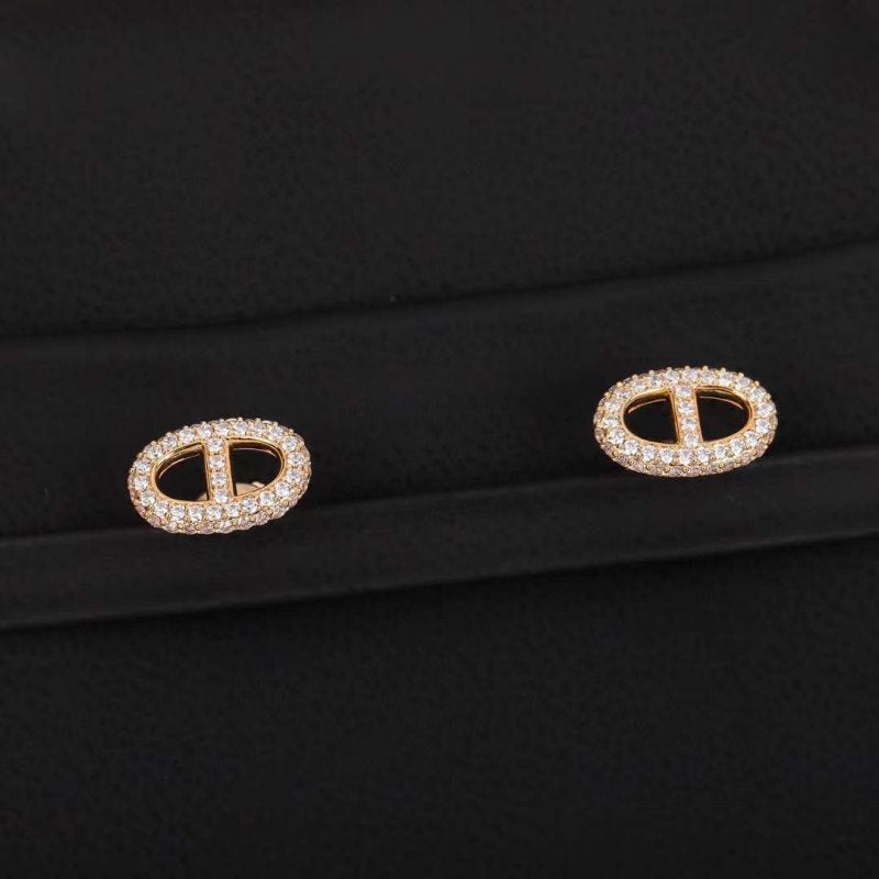 Hermes Pig nose Diamond Earrings JWLH0119