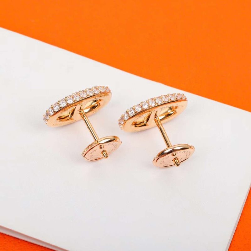 Hermes Pig nose Diamond Earrings JWLH0119