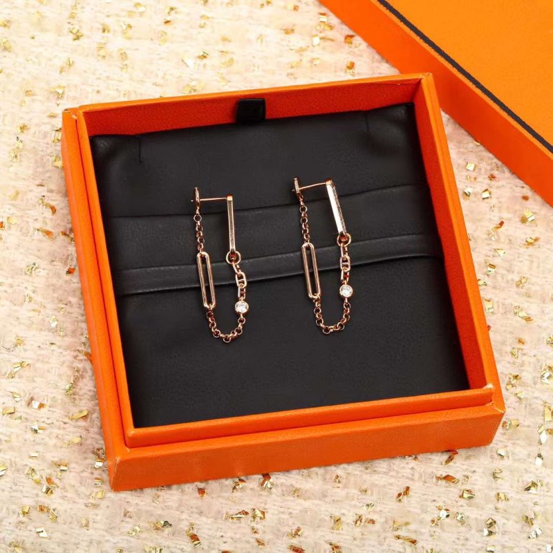 Hermes Pig nose Diamond Earrings JWLH0121