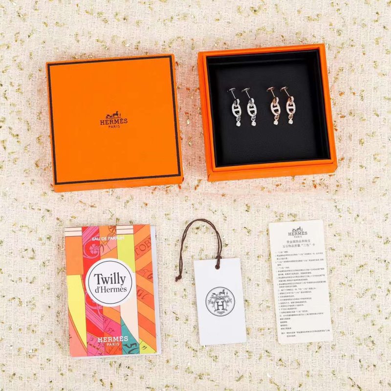 Hermes Pig nose Diamond Earrings JWLH0133