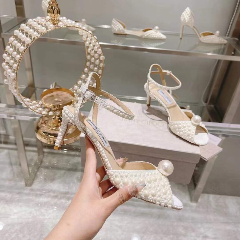 Jimmy Choo Pearl Heeled Sandals SH010356