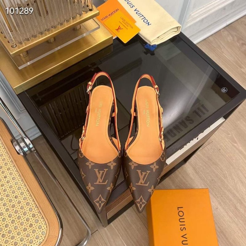 Louis Viutton Pointed Flat Sandals SH010444