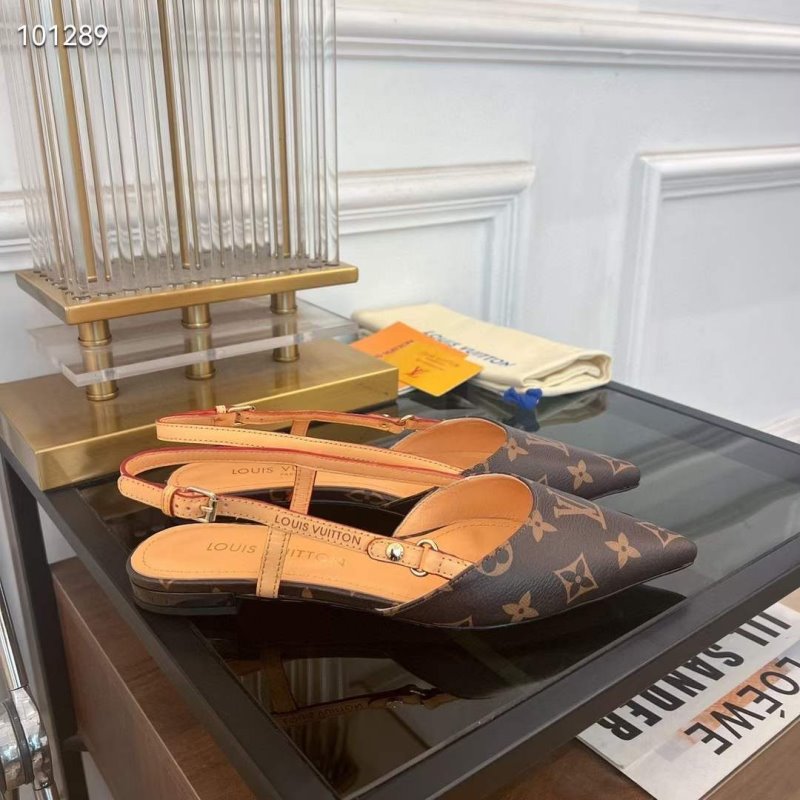 Louis Viutton Pointed Flat Sandals SH010444