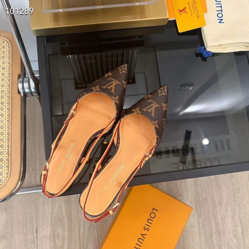 Louis Viutton Pointed Flat Sandals SH010444