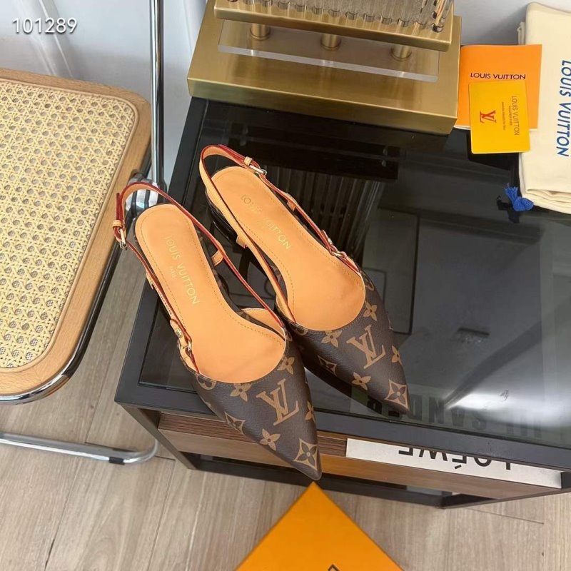 Louis Viutton Pointed Flat Sandals SH010444