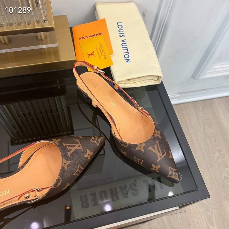 Louis Viutton Pointed Flat Sandals SH010444
