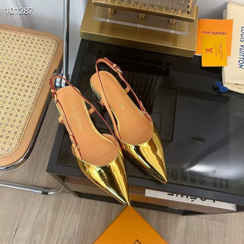Louis Viutton Pointed Flat Sandals SH010445