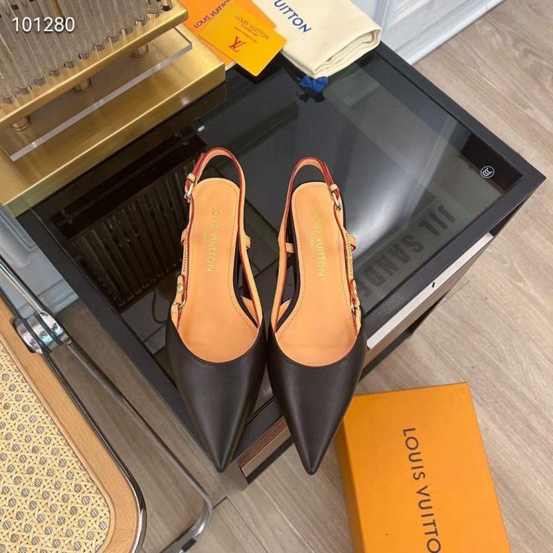 Louis Viutton Pointed Flat Sandals SH010448