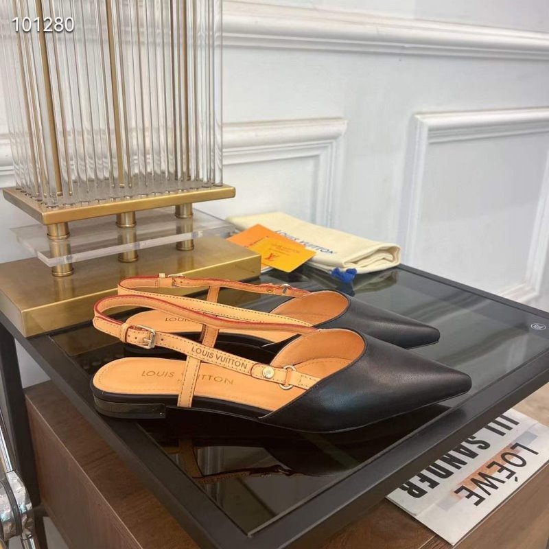 Louis Viutton Pointed Flat Sandals SH010448
