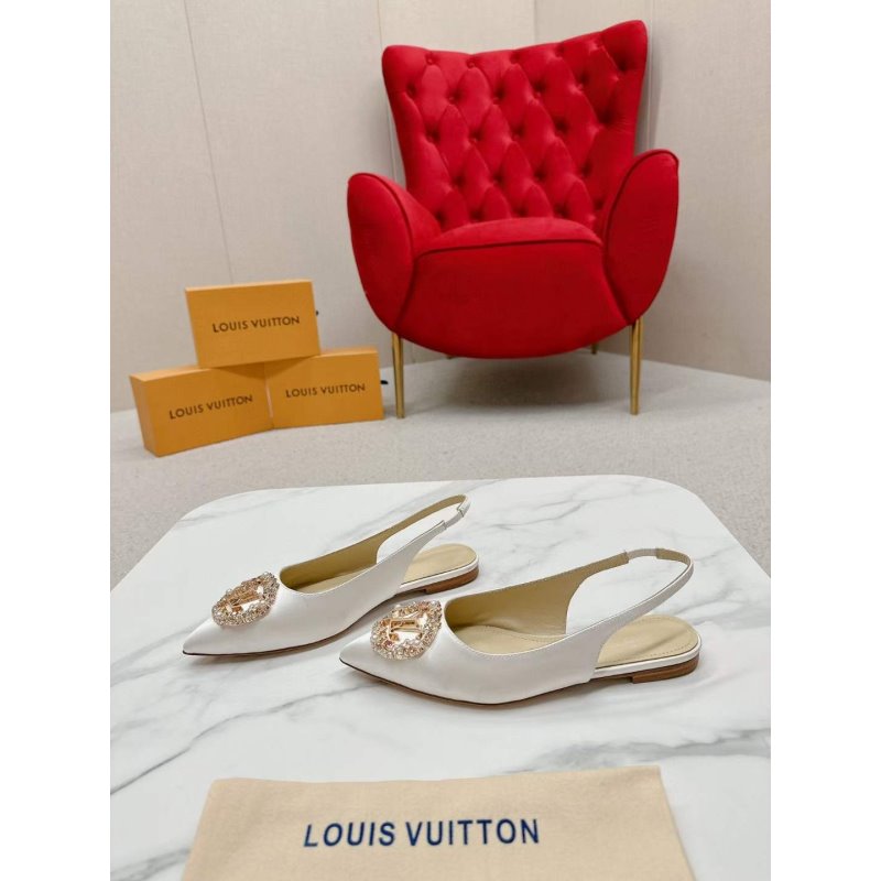 Louis Viutton Pointed Round Buckle Sandals SH010392