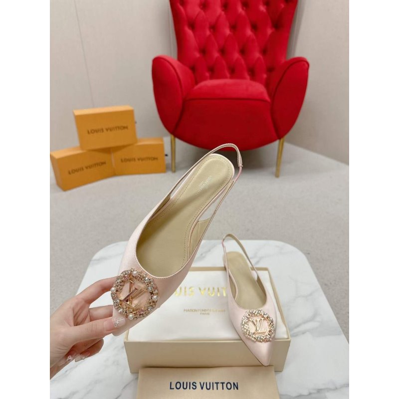 Louis Viutton Pointed Round Buckle Sandals SH010393