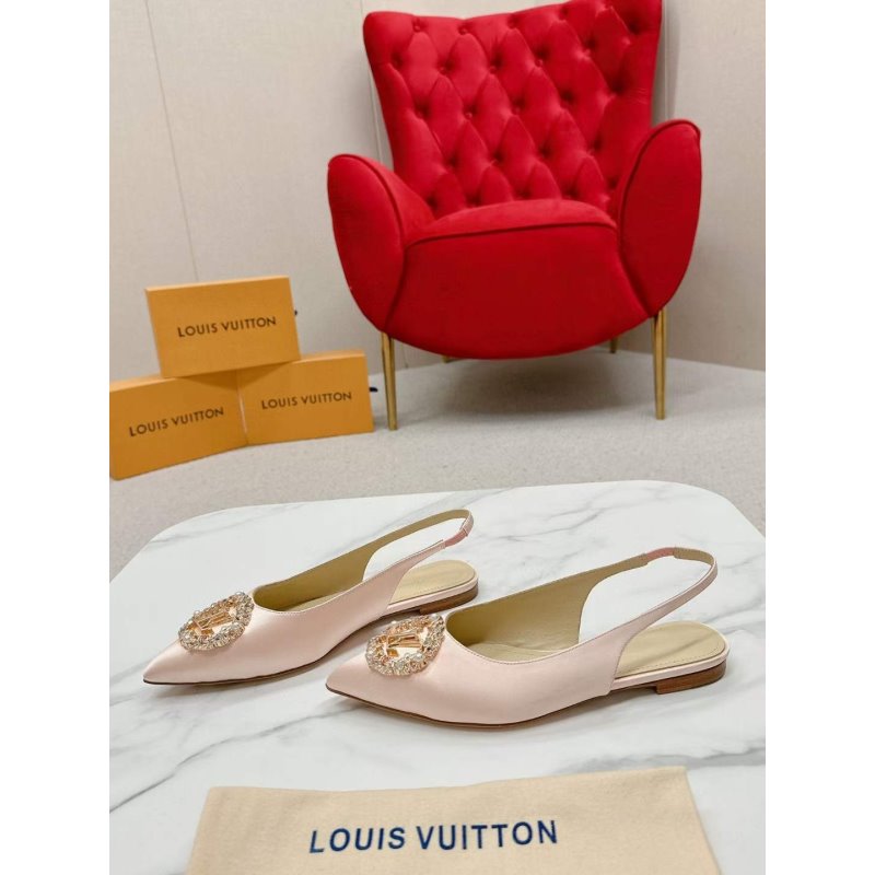 Louis Viutton Pointed Round Buckle Sandals SH010393