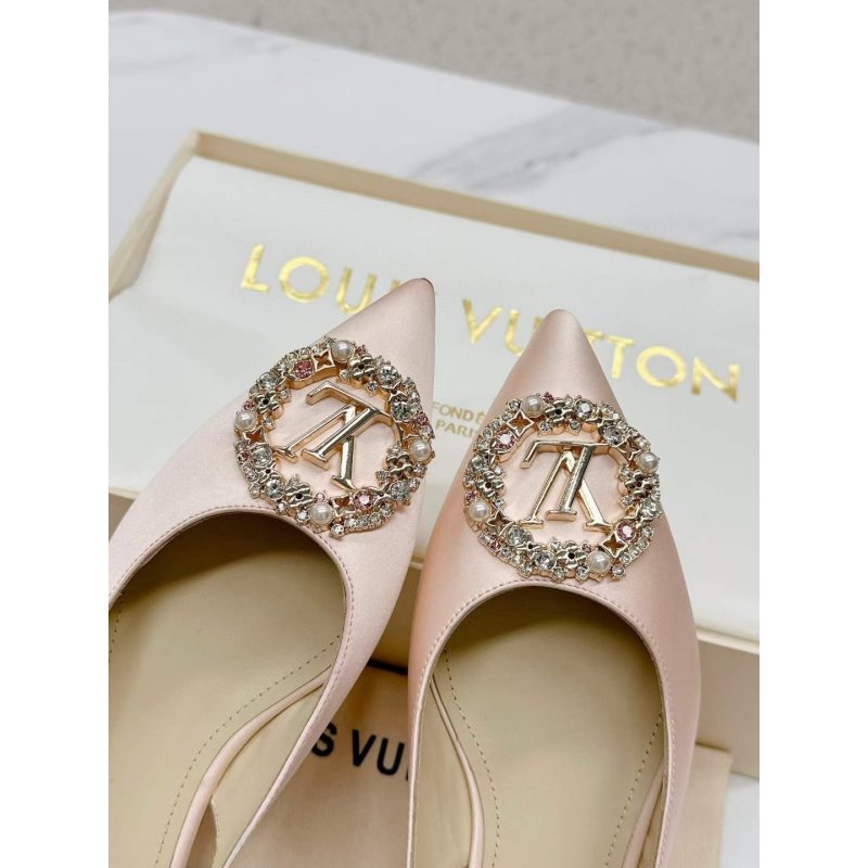 Louis Viutton Pointed Round Buckle Sandals SH010393