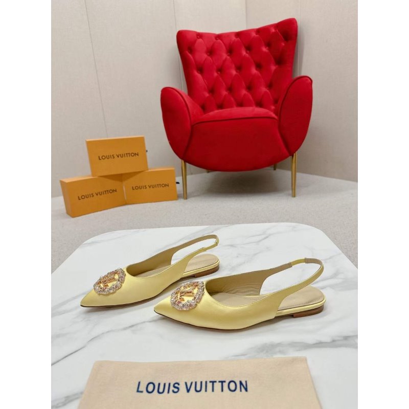 Louis Viutton Pointed Round Buckle Sandals SH010394