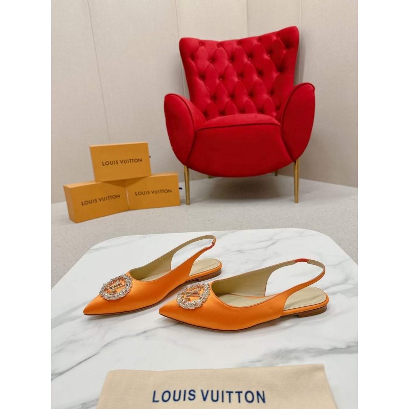 Louis Viutton Pointed Round Buckle Sandals SH010395