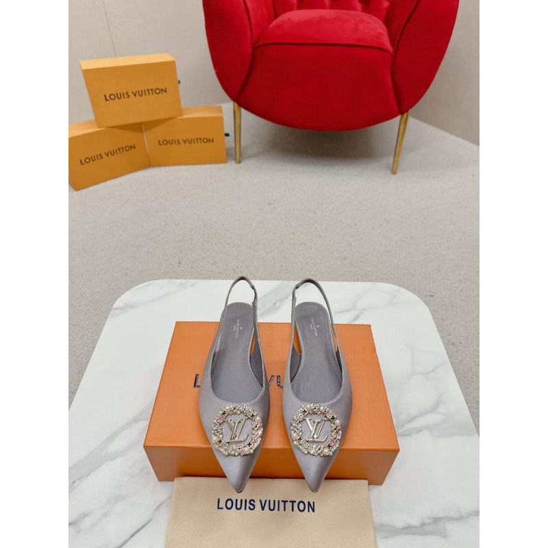 Louis Viutton Pointed Round Buckle Sandals SH010396