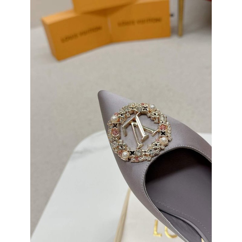 Louis Viutton Pointed Round Buckle Sandals SH010396