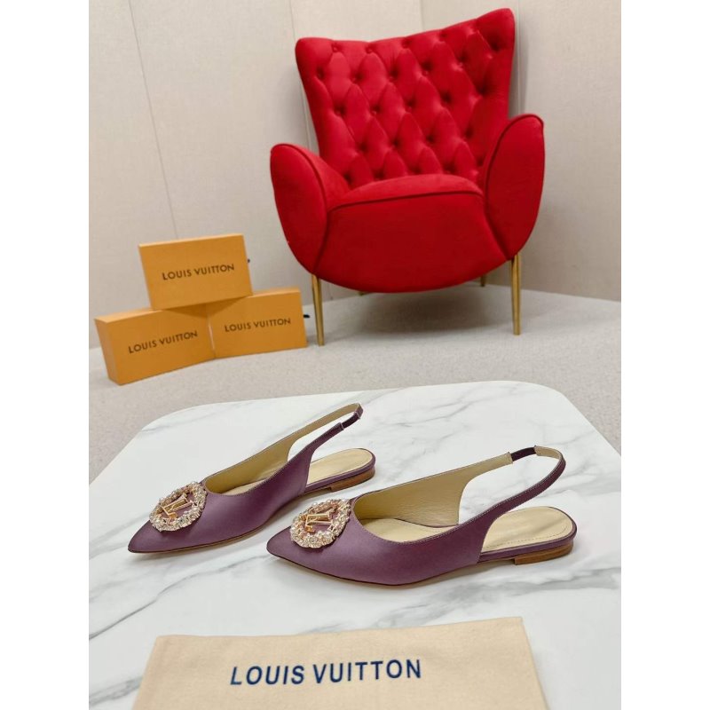 Louis Viutton Pointed Round Buckle Sandals SH010397