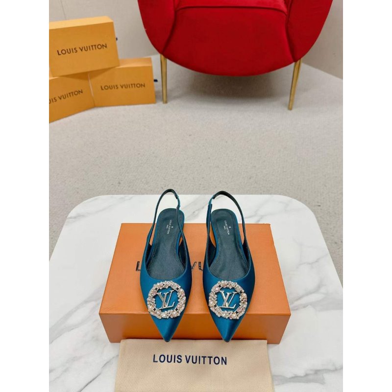Louis Viutton Pointed Round Buckle Sandals SH010398