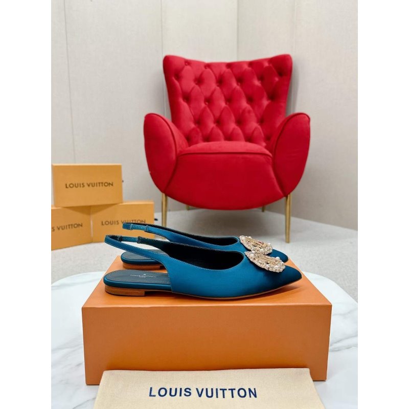 Louis Viutton Pointed Round Buckle Sandals SH010398