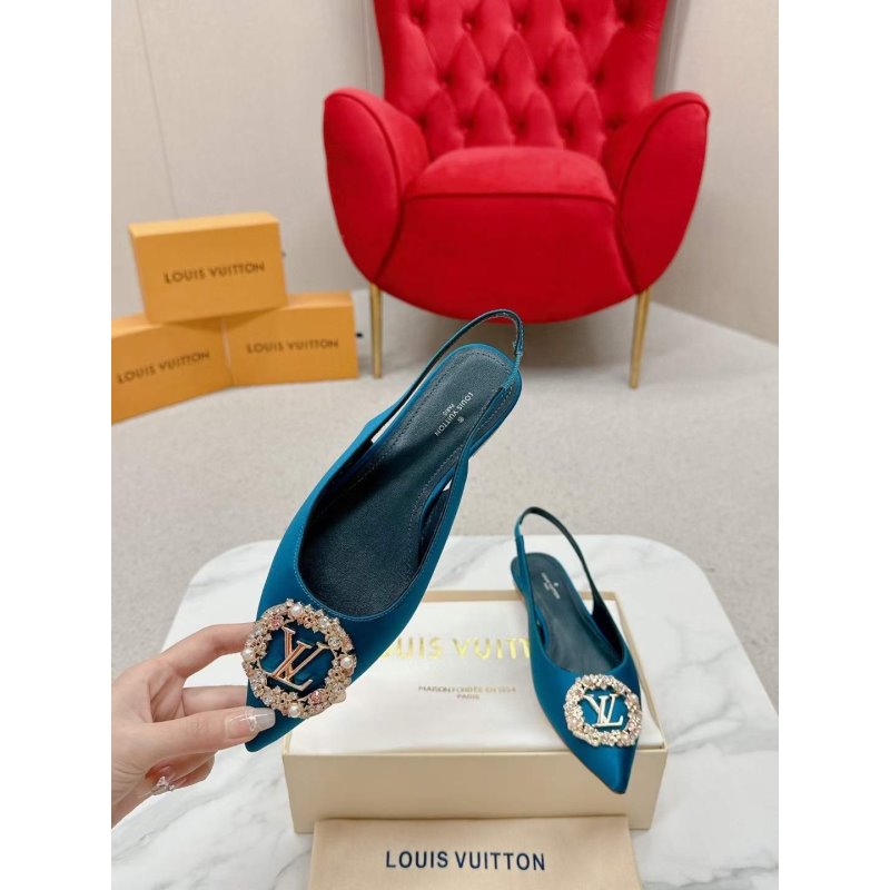 Louis Viutton Pointed Round Buckle Sandals SH010398