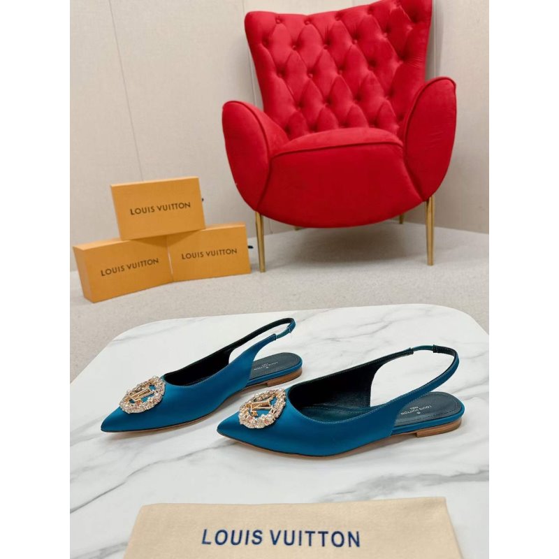 Louis Viutton Pointed Round Buckle Sandals SH010398