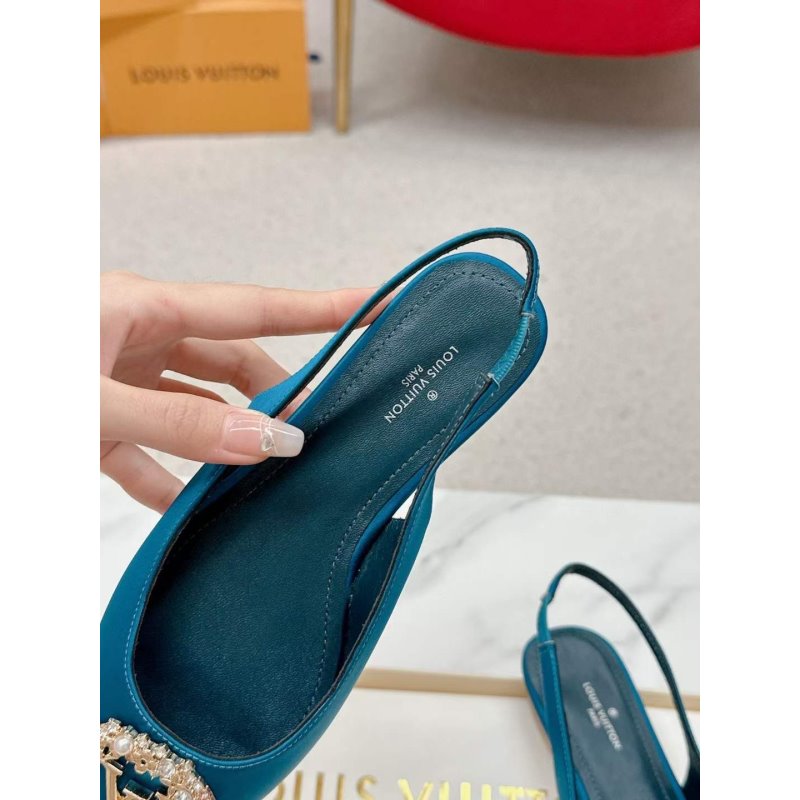 Louis Viutton Pointed Round Buckle Sandals SH010398