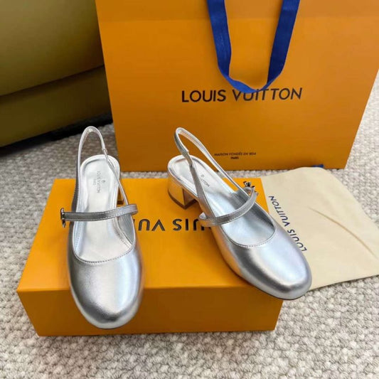 Louis Viutton Thick Heeled Sandals SH011009