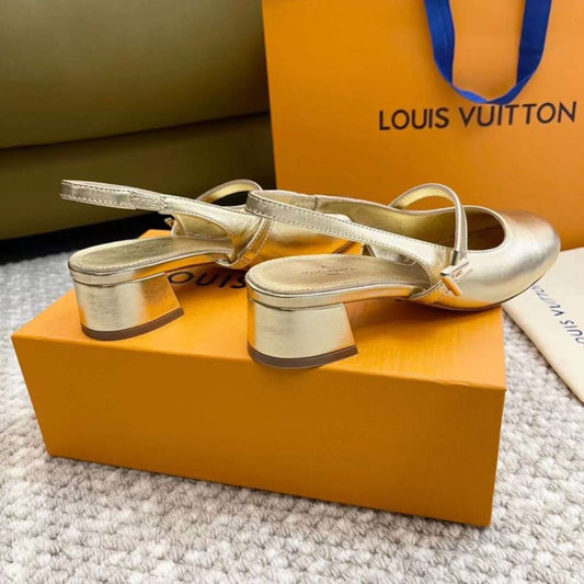 Louis Viutton Thick Heeled Sandals SH011010