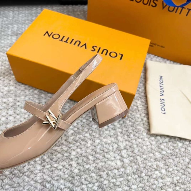 Louis Viutton Thick Heeled Sandals SH011012