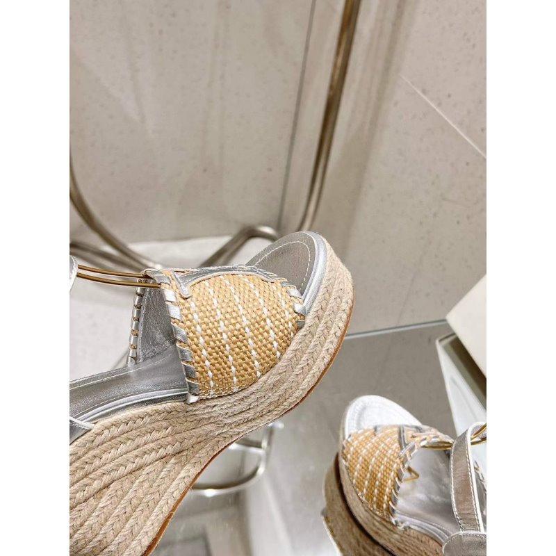 Louis Viutton Woven Wedge Sandals SH010454