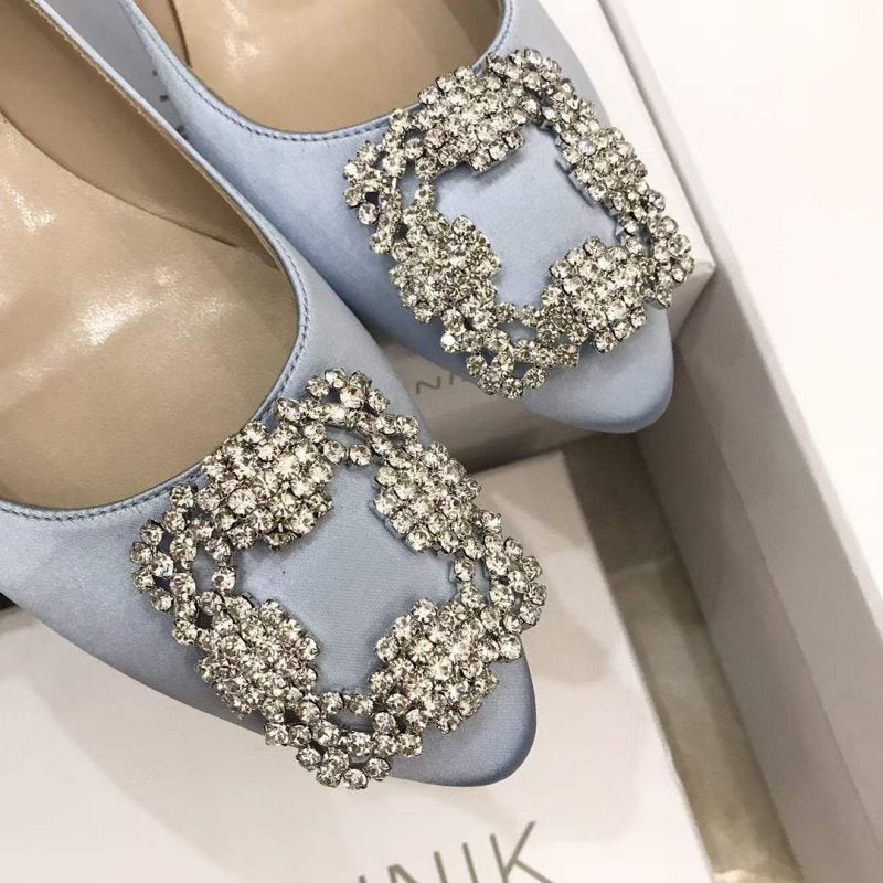 Manolo Blahnik Diamond Buckle Shoes SH010492