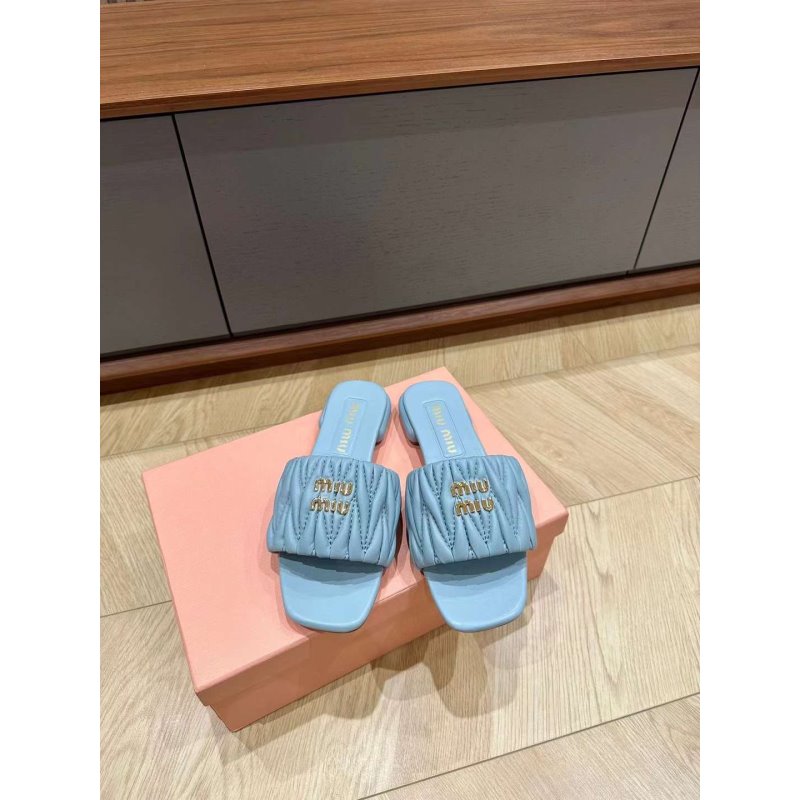 Miu Miu Square Headed Slippers SH010497