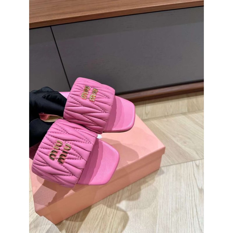 Miu Miu Square Headed Slippers SH010498