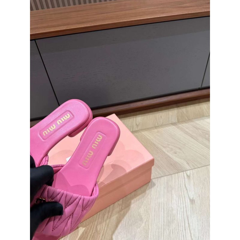 Miu Miu Square Headed Slippers SH010498