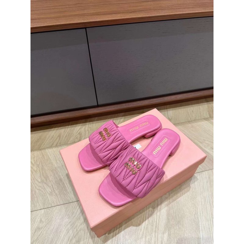Miu Miu Square Headed Slippers SH010498