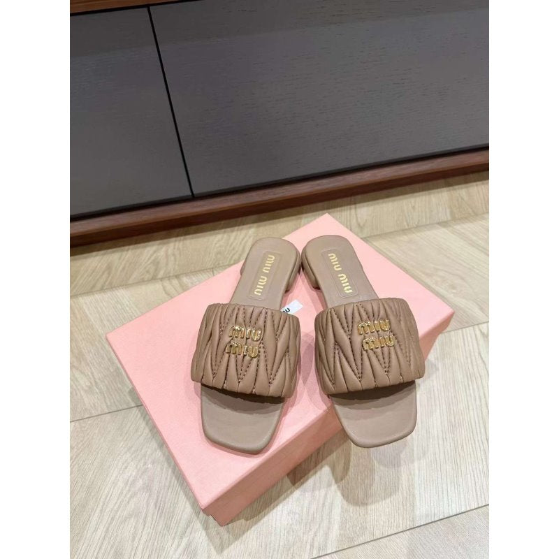 Miu Miu Square Headed Slippers SH010499