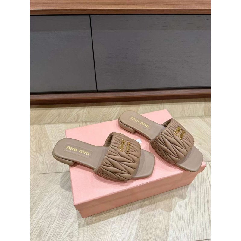 Miu Miu Square Headed Slippers SH010499