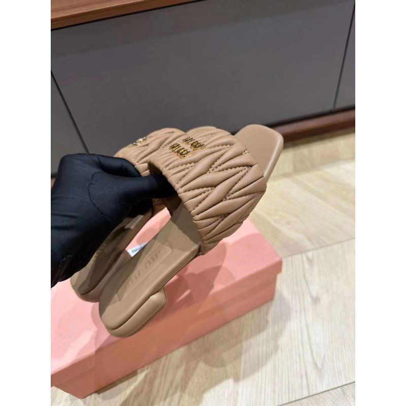 Miu Miu Square Headed Slippers SH010499
