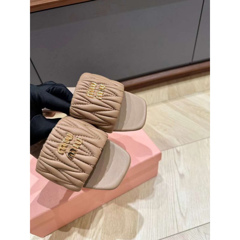 Miu Miu Square Headed Slippers SH010499