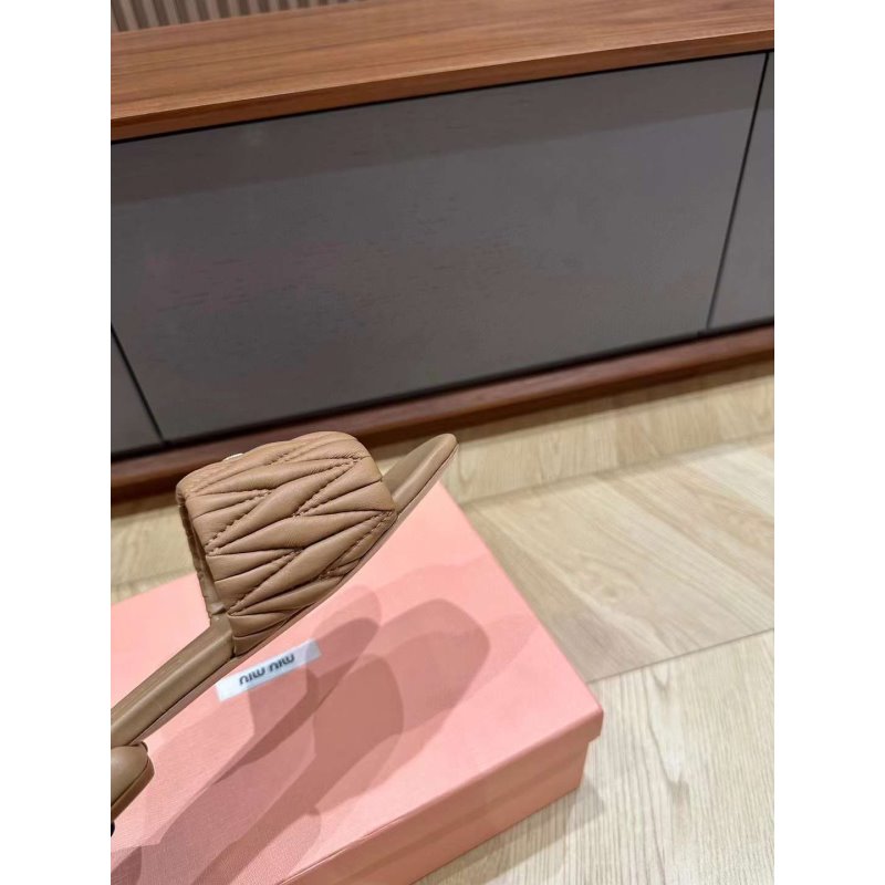 Miu Miu Square Headed Slippers SH010499