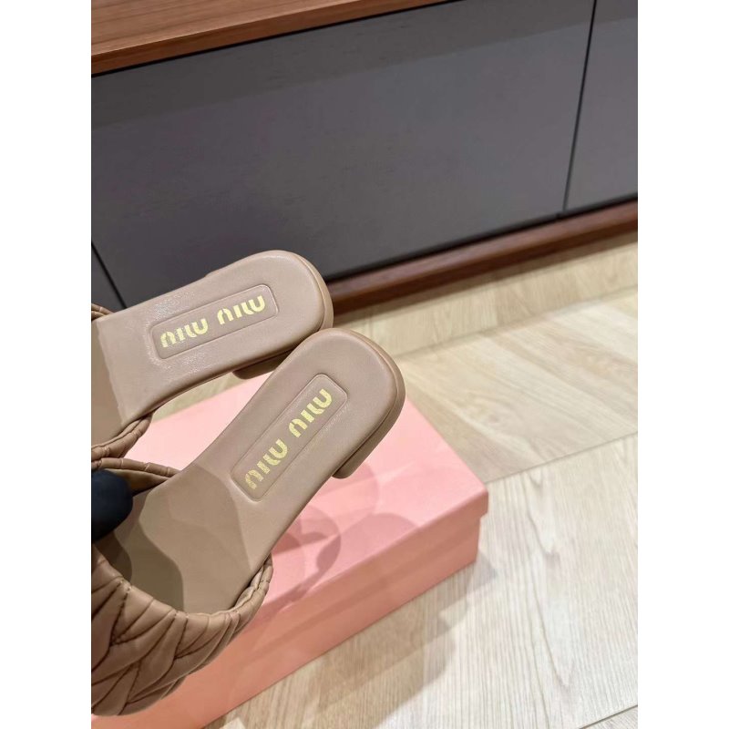 Miu Miu Square Headed Slippers SH010499