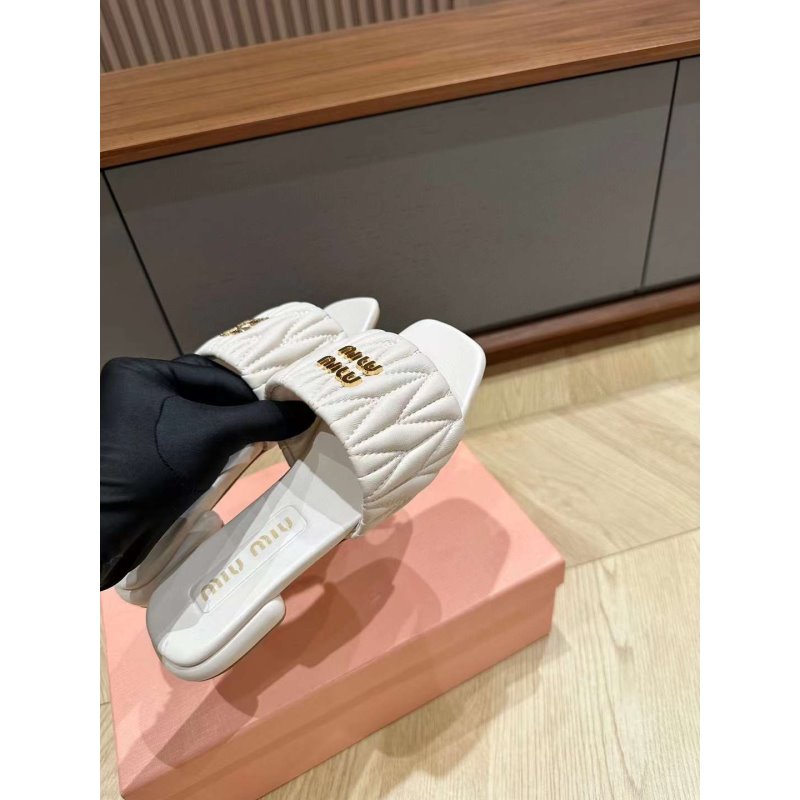 Miu Miu Square Headed Slippers SH010500