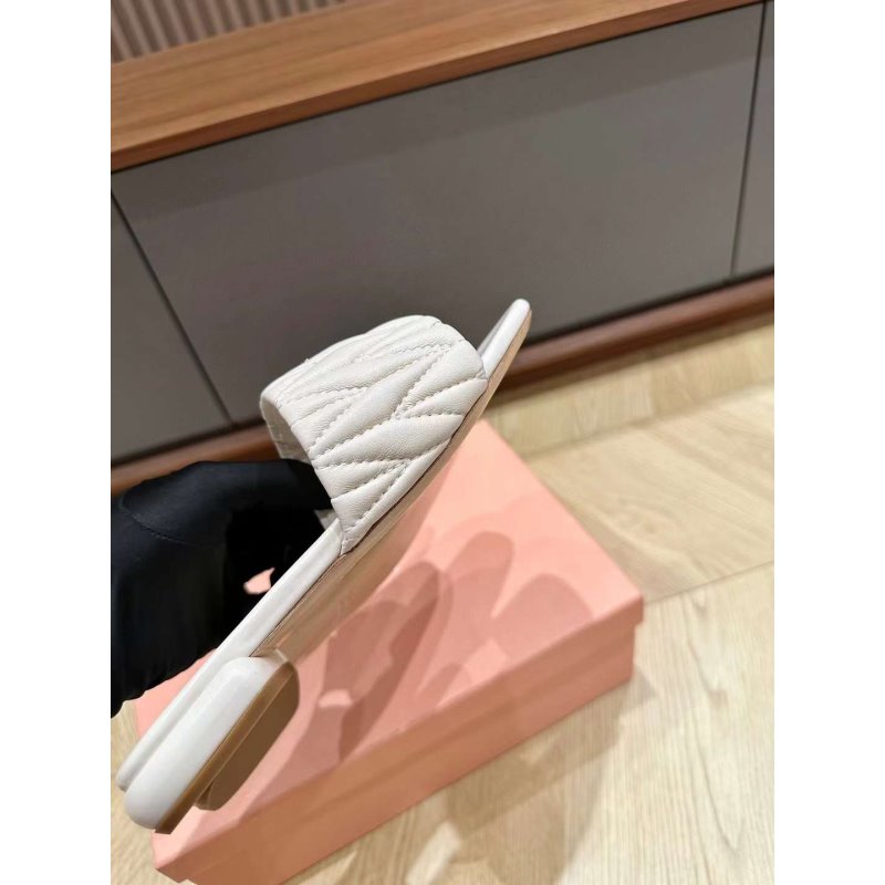 Miu Miu Square Headed Slippers SH010500