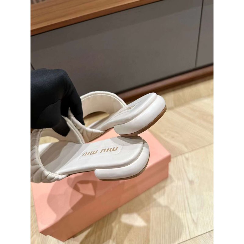 Miu Miu Square Headed Slippers SH010500