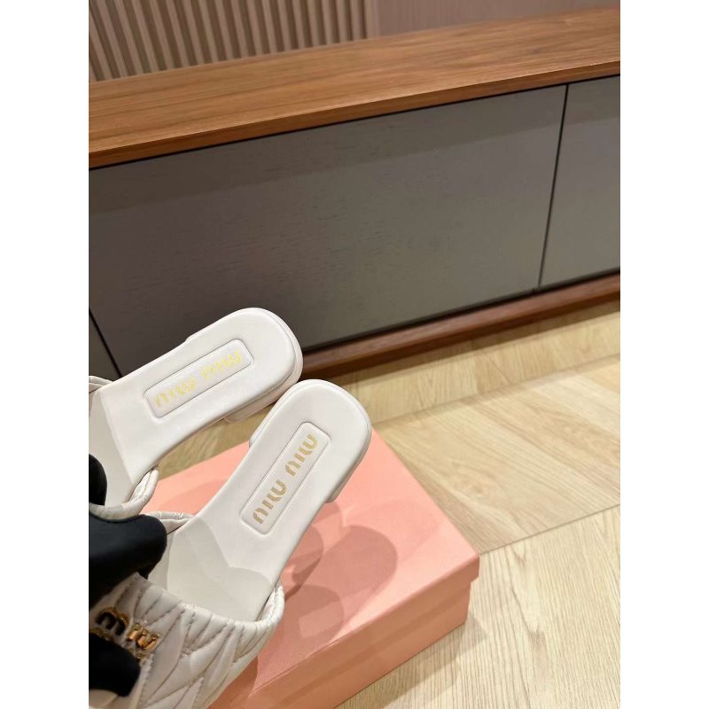 Miu Miu Square Headed Slippers SH010500